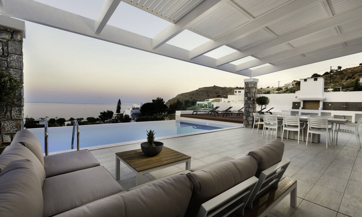 Vlicha Villa | Villa Serene with Private Pool & Sea Views in Lindos (Vlicha beach)