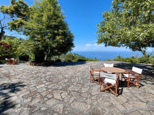 Zagora-Mouresi Villa | White stone house with great sea view