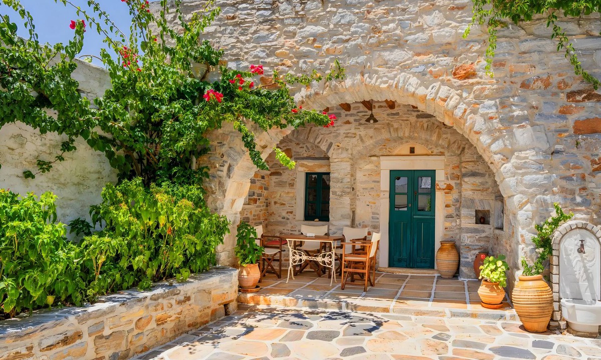 Naxos House | Zeus House Country Home with Mountain View, 2 Private Terraces & Wi-Fi