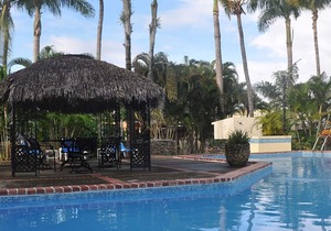 1BD guest-friendly condo adjacent main supermarket, pool/AC/TV/Wi-Fi