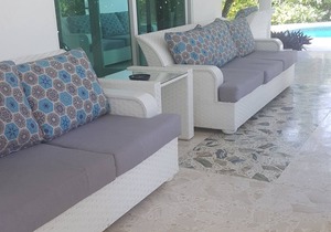 9BD 9BTH luxury party villa in central Sosua, guest-friendly, fully equipped!