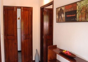 Chalet in tropical garden, unique view, very close to the beach