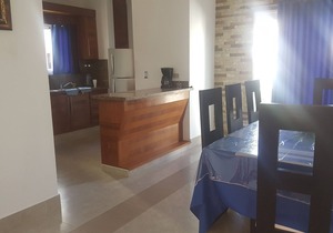 Family-friendly 3BD central Sosua condo wih large pool, WIFI, BBQ, A/C, Cable TV