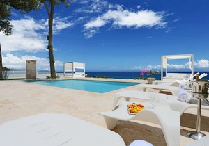Oceanfront three-bedroom luxury villa #1