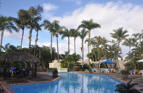 Sosua Apartment | 1BD guest-friendly condo adjacent main supermarket, pool/AC/TV/Wi-Fi