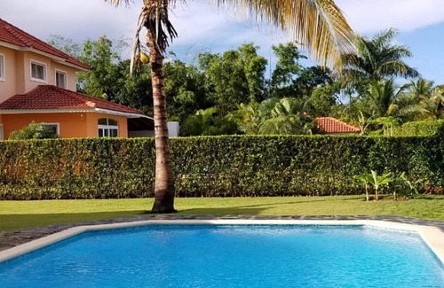 Urbanizacion Tavarez Villa | 2BD villa, private pool, tennis/basket/football courts, steps from beaches/shops