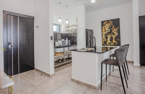 El Batey Apartment | Modern 2BR at Rizz Suites Pool Access Walk to Beach 2 King Beds Sosua
