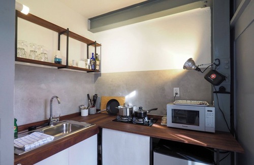 Ciudad Nueva Apartment | Steel-Loft Studio 03 - cozy, king-size-bed, sea-view terraces, AC, work WiFi-120