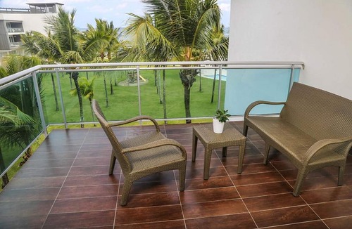 Cabarete Apartment | 1BD sea-views condo on sandy beach, in secure resort with pool!