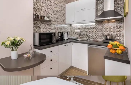 Nea Chora Apartment | 34m² studio — 90m from the beach in Chania —Self Check‑in, balcony, Fast WiFi