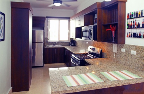 Sosua Apartment | 3BD beachfront condo, sea views, pool/cable TV/AC/Parking/Internet