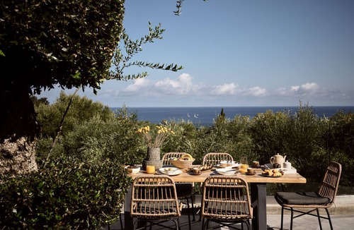 Akrotiri Villa | Alexandros Deluxe SeaView Villa, with Heated Pool