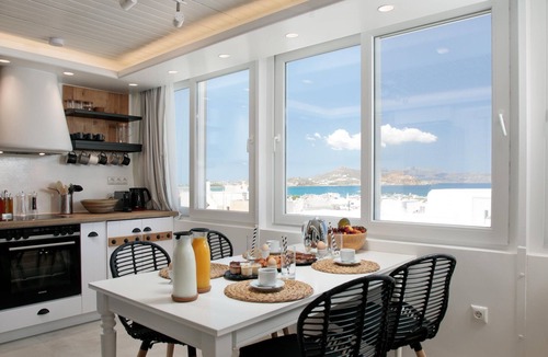 Naxos Town Apartment | Amazing Penthouse with Hot Tub, BBQ and Sea View