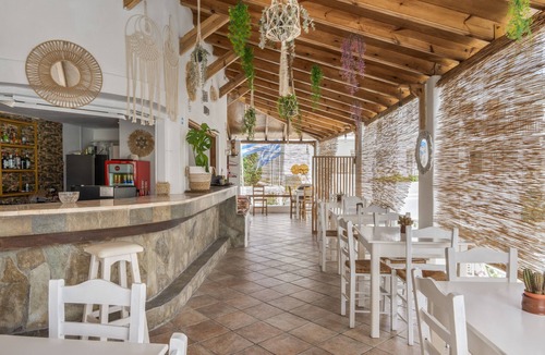 Kalymnos Town Apartment | Apartment 'Garden View No 1' with Mountain View, Wi-Fi and Air Conditioning