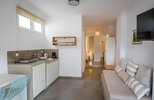 Gavrio Apartment | Apartment 'Irene 13 Superior 1' with Sea View, Wi-Fi and Air Conditioning