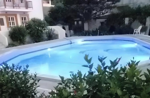 Kalymnos Town Apartment | Apartment 'Room Pool View No 4' with Mountain View, Wi-Fi and Air Conditioning