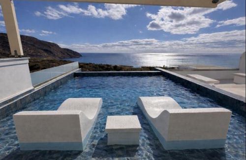 Karpathos Town Villa | Aqua blue villa with private swimming pool