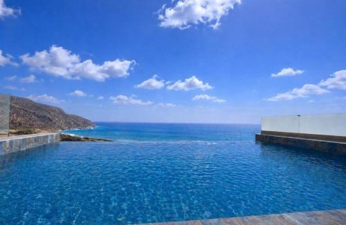 Karpathos Town Villa | Aqua blue villa with private swimming pool