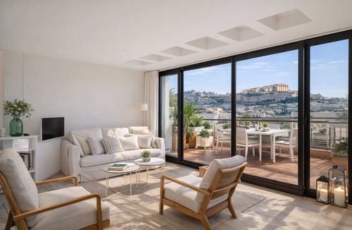 Omonia Condo | Athens rooftop terrace suite