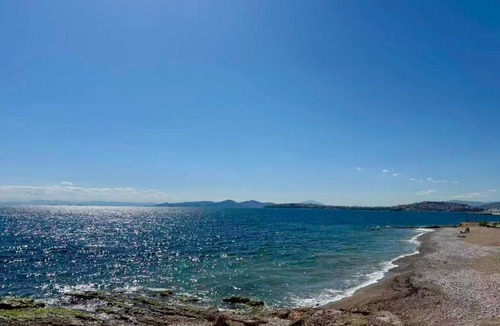 Palaio Faliro Apartment | Azure Breeze Seafront 2BR 2 Bathrooms Steps to Beach