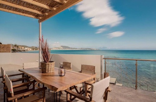 Argassi Villa | Beach-Front Zakynthos Villa | Bleu Beach Villa | 3 Bedrooms