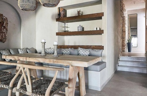Almyros Villa | Beachfront 2 bedroom villa with a heated pool
