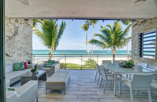 Bavaro Condo | BEACHFRONT Condo w Sea View A-201 @Costa Atlantica