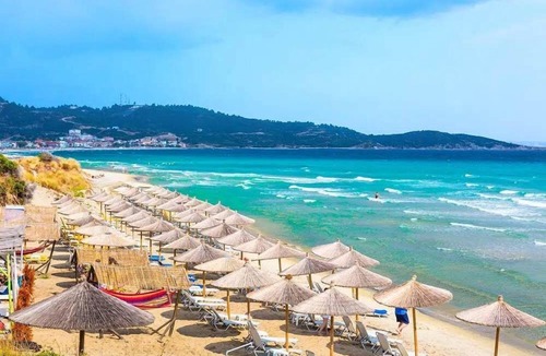 Sarti Condo | Beachfront Double Room at House Blerina in Sarti