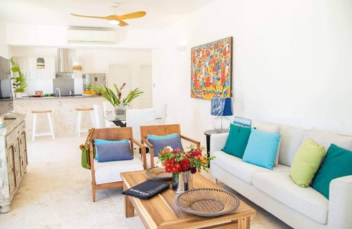 Las Terrenas Apartment | Beachfront penthouse: Bahia Coson, Samana RD