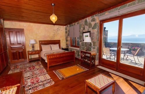 Loutra Edipsou House | Beachfront, Stone-Built, Beautifully-Appointed, Spacious 5-bedroom Villa.