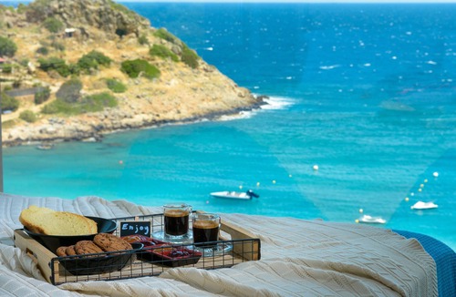 Ammoudara Villa | Beachfront villa with hot tub- breathtaking seaview