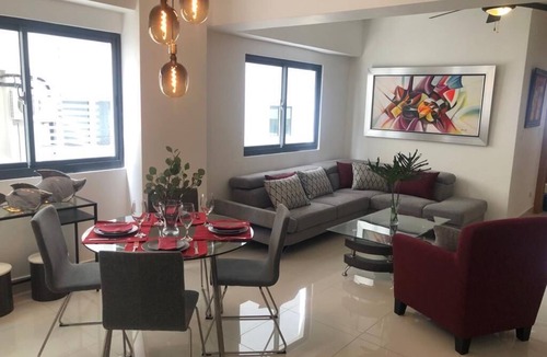 Yolanda Morales Apartment | Beautiful 1 Br retreat in city center near all in Piantini.