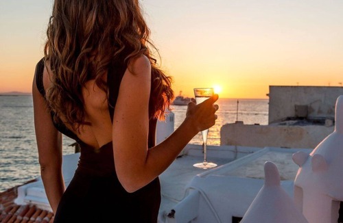 Mykonos Town Villa | Beautiful Mykonos Suite | Breathtaking Sea Views and Outdoor Jacuzzi | Mykonos