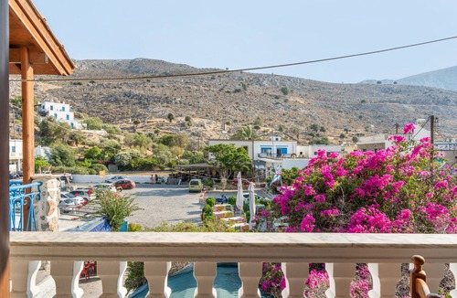 Kalymnos Apartment | Bed and Breakfast 'Double Room No 4' with Sea View, Wi-Fi and Air Conditioning