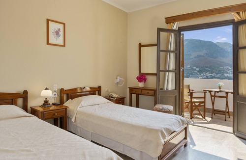 Telendos Bed & Breakfast | Bed and Breakfast 'Studio No 4' with Sea View, Wi-Fi, and Air Conditioning