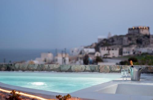 Akrotiri Villa | Black Gem Villa - Private Heated Jacuzzi & Caldera View