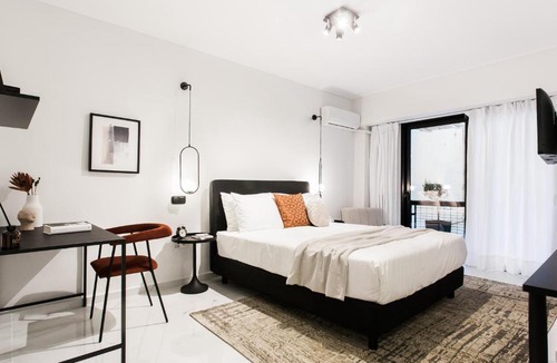 Kolonaki Apartment | Black & White Studio close to Lycabettus Hill by UPSTREET