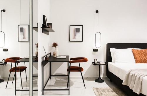 Kolonaki Apartment | Black & White Studio close to Lycabettus Hill by UPSTREET