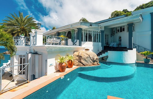 Glacis Villa | Blue Rhapsody Villa with Ocean View and Tropical Garden