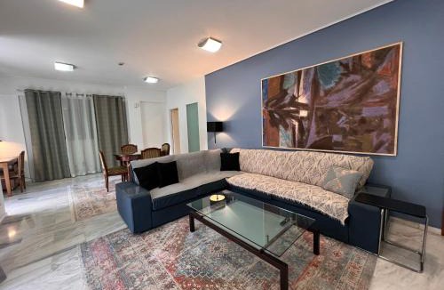 Khalandrion Apartment | Blue Spacious Flat wt Parking nr Marousi Hospitals, by PromosHomes