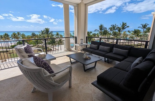 Cap Cana Marina Condo | Breathless Beauty, Oceanfront Condo 180 degree views