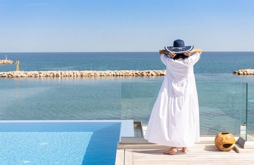 Kolymvari Villa | CELESTINE, beach front villa with roof top pool and spectacular views.