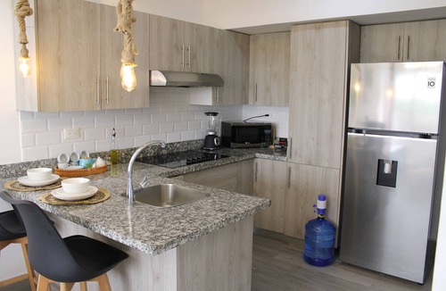 Caribbean Islands Apartment | CoralCliffsTower-JuanDolio+Cozy1Br-/2Bds/-4Pax-/10THFloor-/WiFi-Open Kitchen
