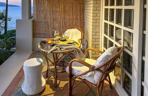Plaka Apartment | Crete Beachfront Coconut Gem with SeaViews & Pool