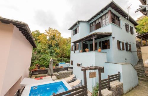Tsagarada House | Dandy Villas Tsagkarada - Sky Blue Pansy - Jacuzzi