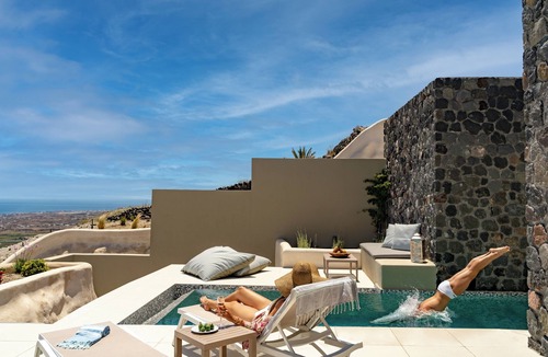 Imerovigli Villa | Deluxe Private Villa with Pool and Sea View