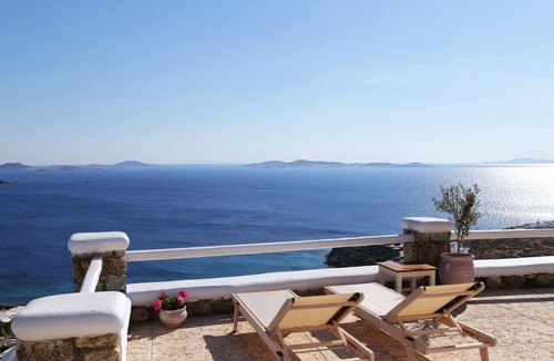 Agios Stefanos Villa | Deluxe Suite with Outdoor Hot Tub and Amazing Sea Views @ LMB Mykonos