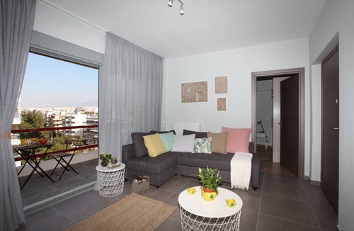 Palaio Faliro Apartment | Edem Beach Apartment with Mountain view by Athenian Homes