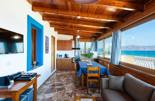 Dramia House | Effie Beach Front Apartment. Spectacular sea view and direct beach access