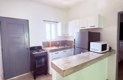 Las Terrenas Apartment | El Patio de Lucia 4 persons, Las Terrenas tropical garden, city, beach nearby